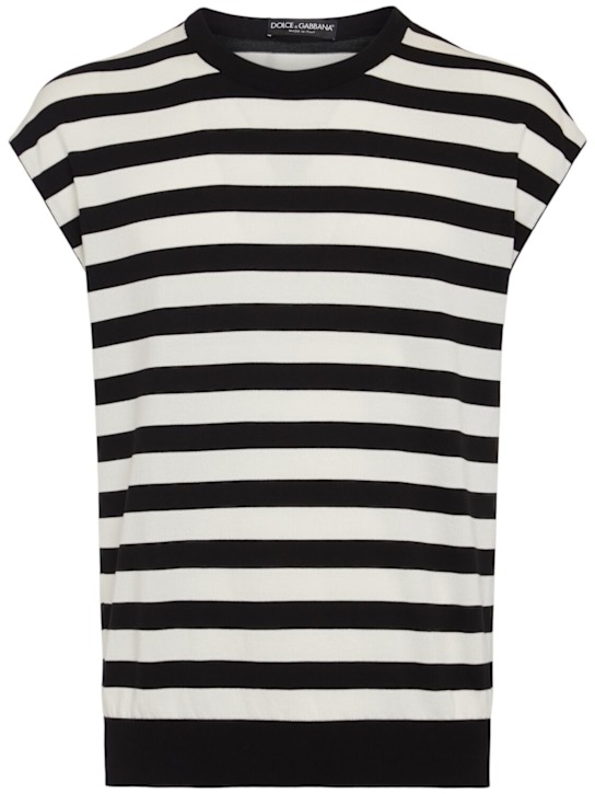 LuisaViaRoma Dolce&GabbanaTop in maglia di cotone a righe