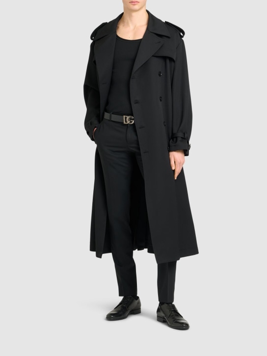 LuisaViaRoma Dolce&GabbanaTrench In Gabardina Di Misto Lana
