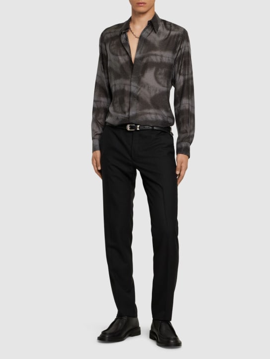 LuisaViaRoma Dries Van NotenCamicia Carvies In Seta Stampata