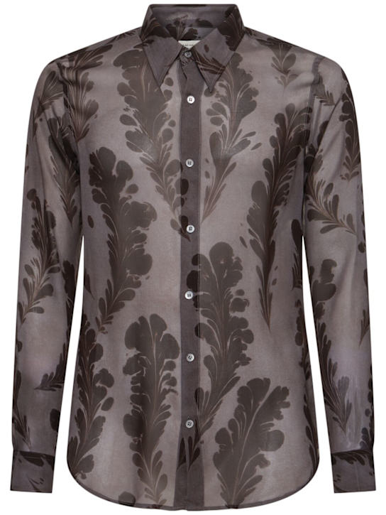 LuisaViaRoma Dries Van NotenCamicia Celdon con stampa