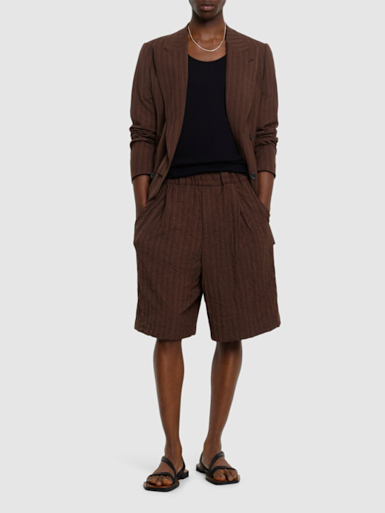LuisaViaRoma Dries Van NotenShorts Loose Fit Plato Con Pince