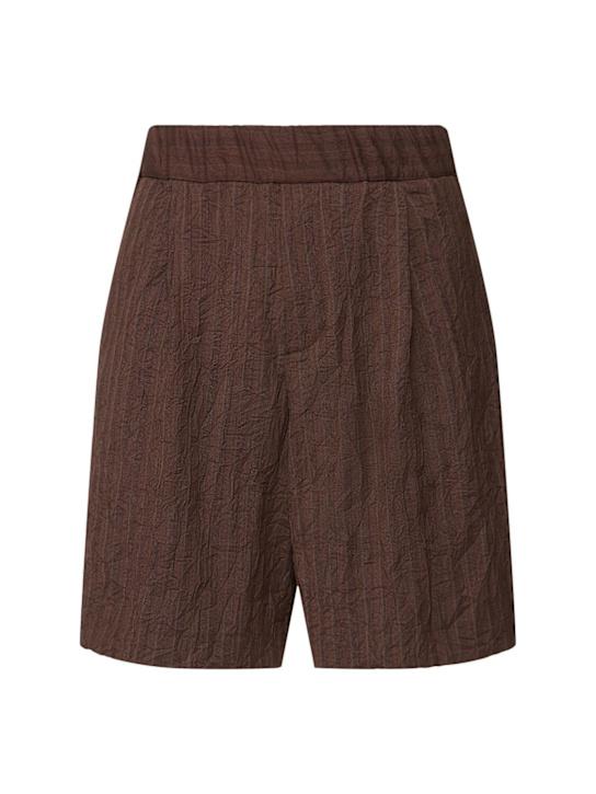 LuisaViaRoma Dries Van NotenShorts loose fit Plato con pince