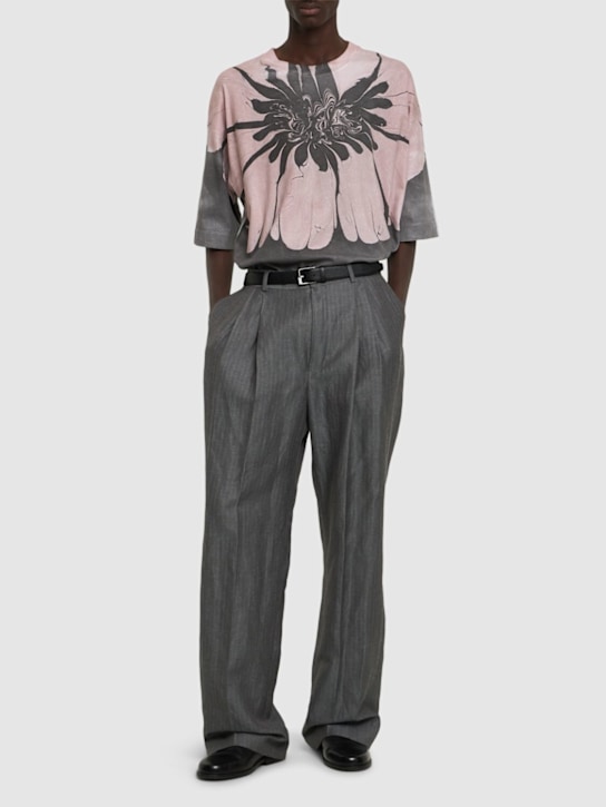 LuisaViaRoma Dries Van NotenT-shirt Hen In Cotone Stampato