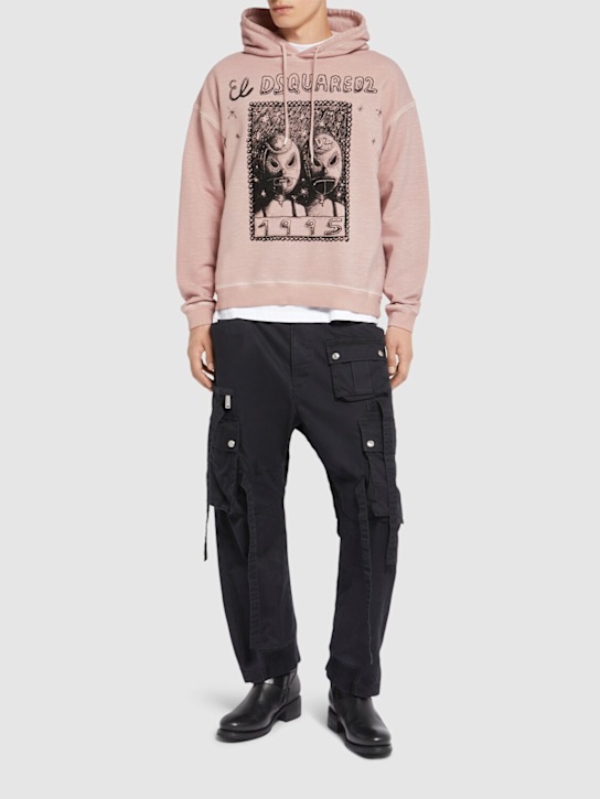 LuisaViaRoma Dsquared2Felpa In Cotone Con Cappuccio