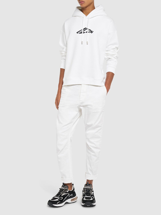 LuisaViaRoma Dsquared2Felpa Relax Fit In Misto Cotone Con Cappuccio