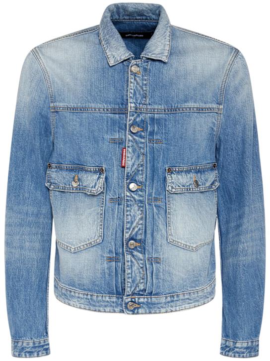 LuisaViaRoma Dsquared2Giacca boxy fit Heritage in denim