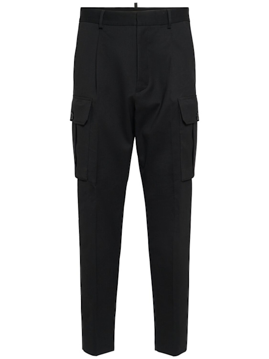 LuisaViaRoma Dsquared2Pantaloni Cargo In Lana Stretch Con Pince