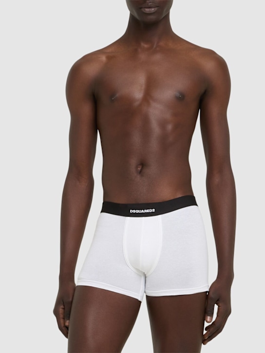 LuisaViaRoma Dsquared2Set Di 2 Boxer In Cotone Stretch