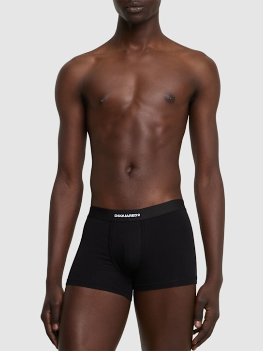 LuisaViaRoma Dsquared2Set Di 2 Boxer In Cotone Stretch