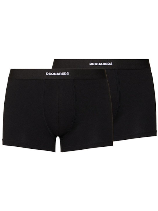 LuisaViaRoma Dsquared2Set Di 2 Boxer In Cotone Stretch