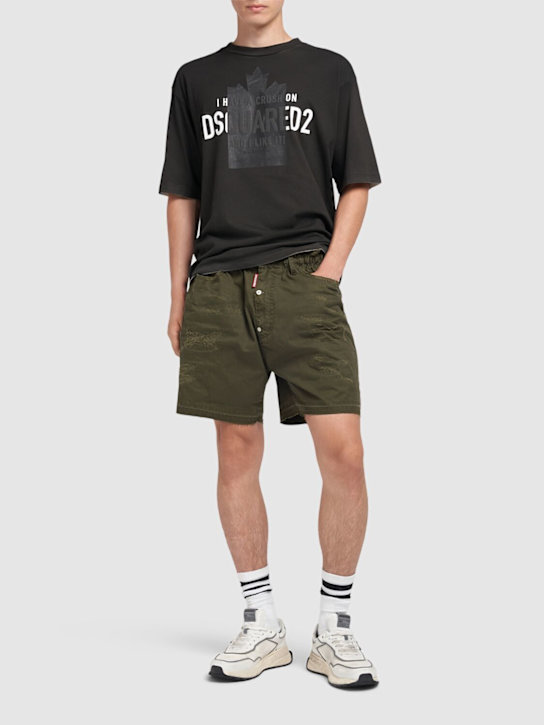 LuisaViaRoma Dsquared2Shorts Big Brother In Cotone Strappato