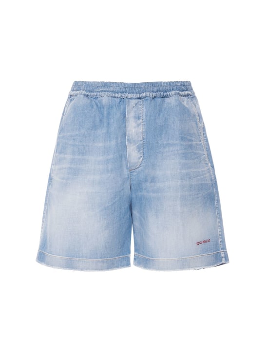 LuisaViaRoma Dsquared2Shorts Boxer Fit in denim di cotone stretch