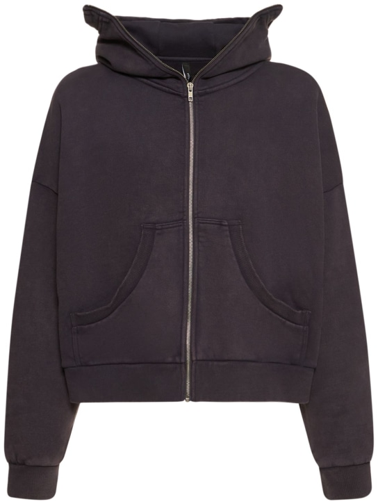 LuisaViaRoma Entire StudiosFelpa in cotone washed con zip e cappuccio