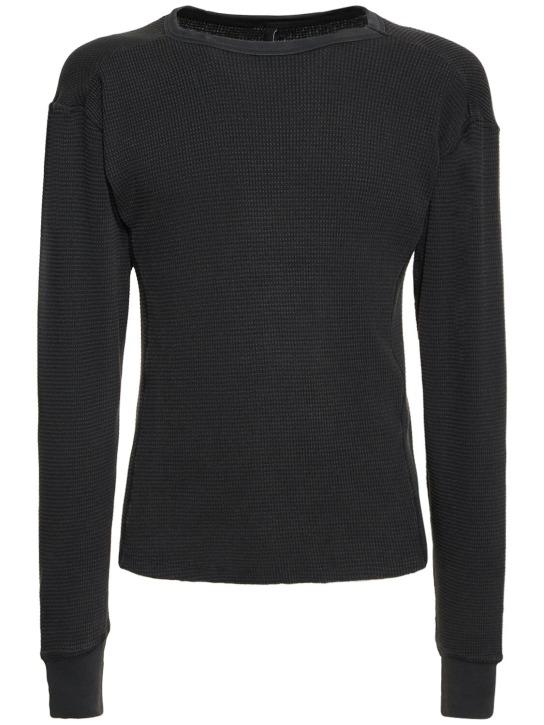 LuisaViaRoma Entire StudiosT-shirt termica Washed Black