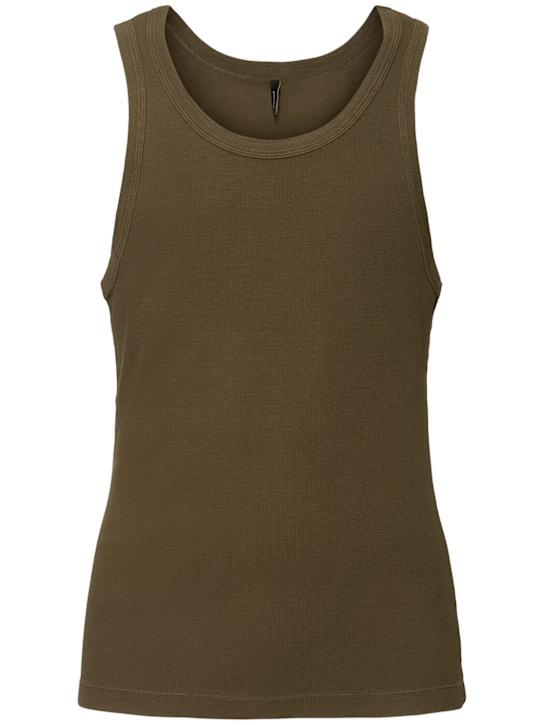 LuisaViaRoma Entire StudiosTank top in cotone organico a costine