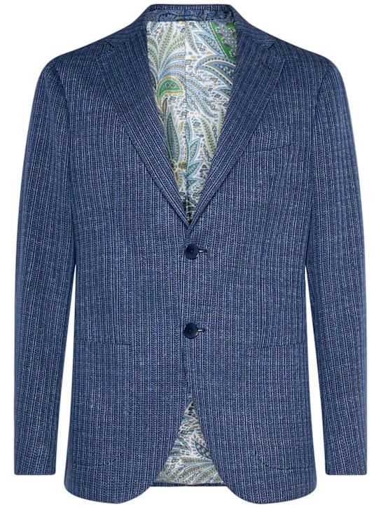 LuisaViaRoma EtroBlazer Roma in jersey di lino e viscosa