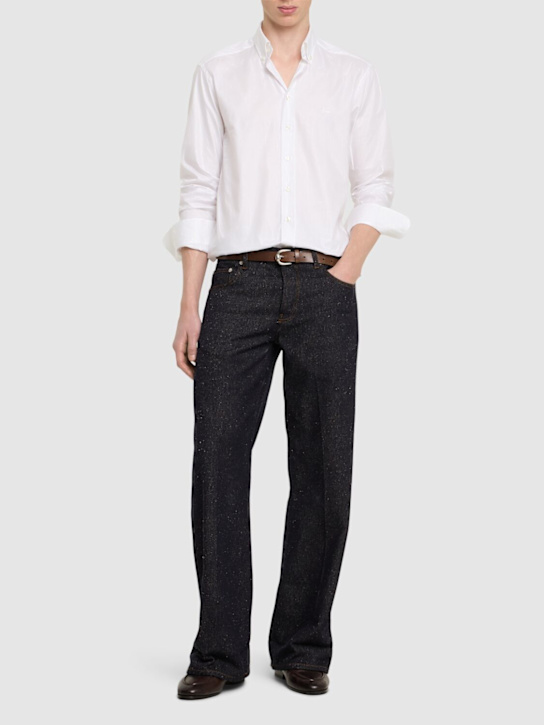 LuisaViaRoma EtroCamicia Button Down In Cotone Con Logo