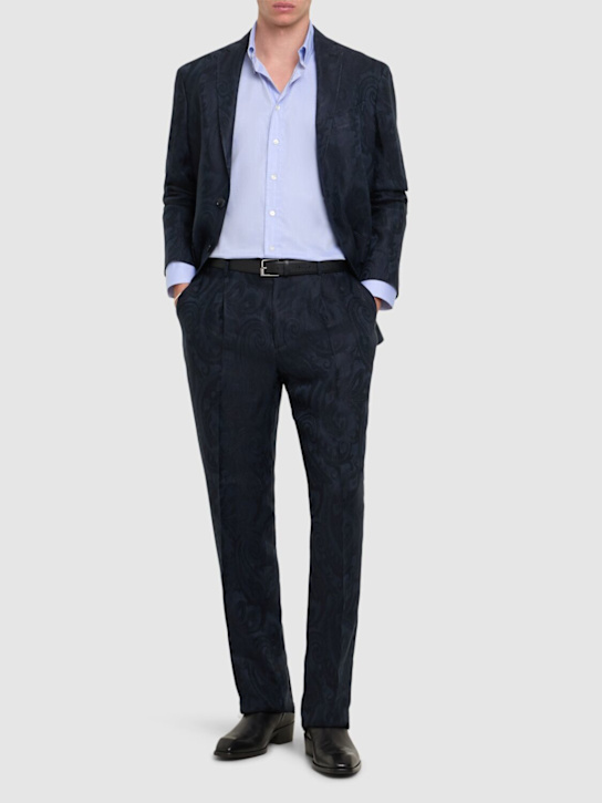 LuisaViaRoma EtroCamicia Button Down In Cotone Con Logo