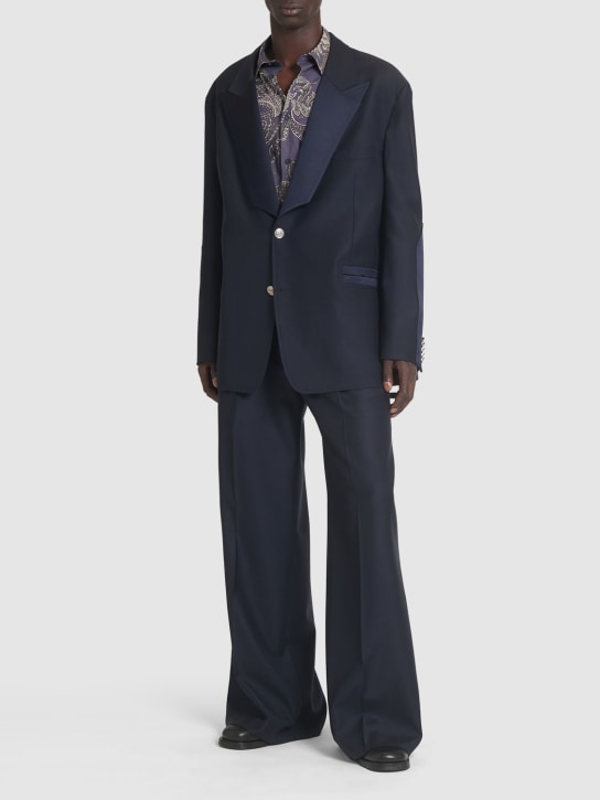 LuisaViaRoma EtroGiacca In Lana Con Revers A Lancia