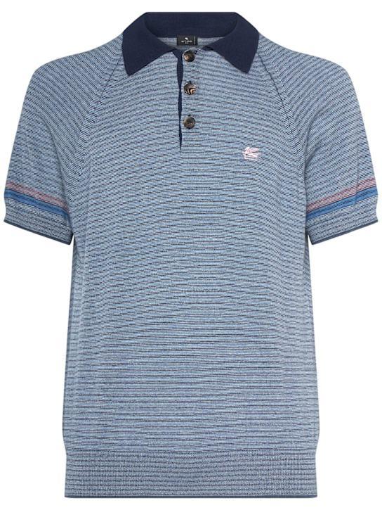 LuisaViaRoma EtroPolo in maglia di cotone e cashmere