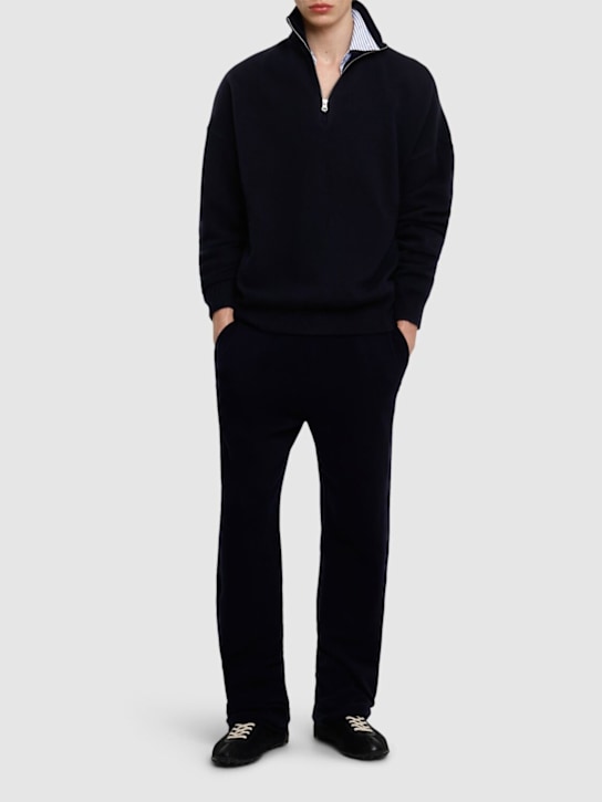 LuisaViaRoma Extreme CashmereMaglia N235 A Costine Con Mezza Zip