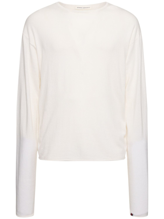 LuisaViaRoma Extreme CashmereTop N347 Aries maniche lunghe in cashmere e cotone