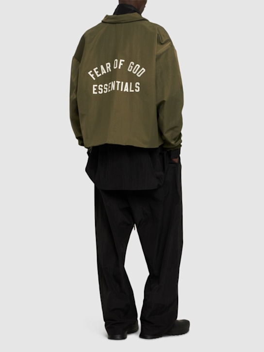 LuisaViaRoma Fear Of God ESSENTIALSGiacca Trucker In Nylon Testurizzato