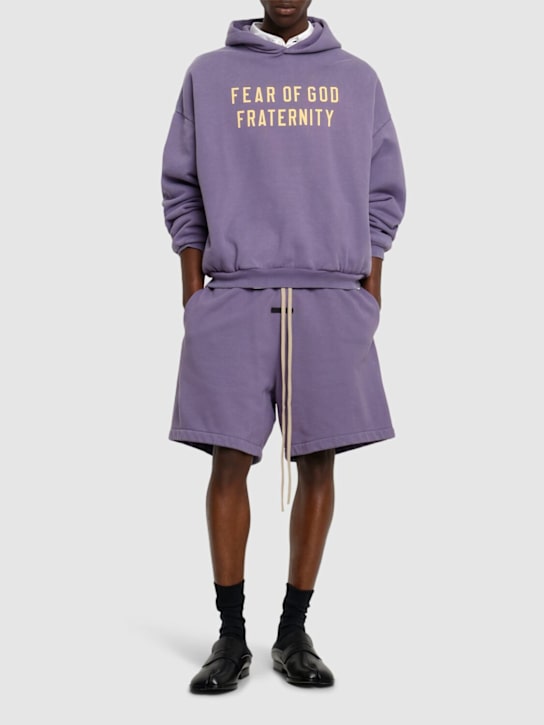 LuisaViaRoma Fear Of God ESSENTIALSShorts Soccer In Cotone Pesante