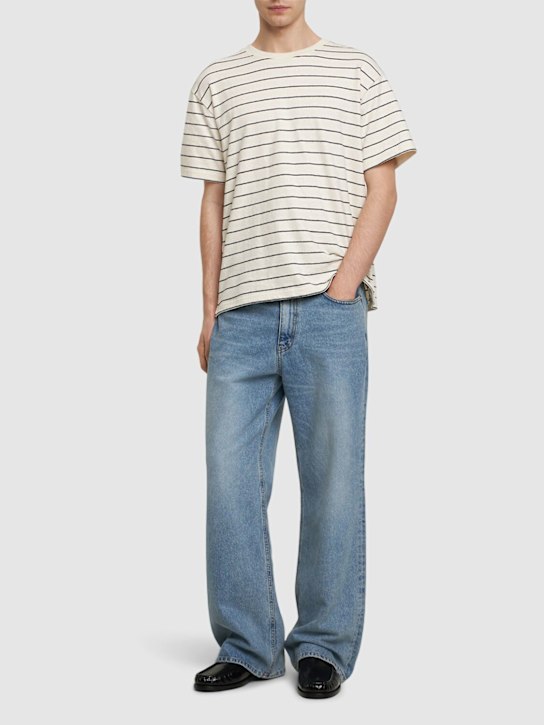 LuisaViaRoma FrameT-shirt In Maglia Con Logo 3 Righe