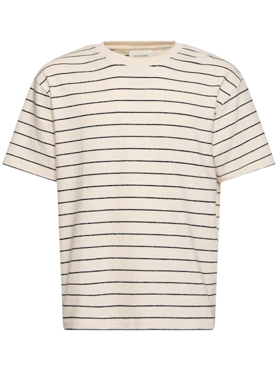 LuisaViaRoma FrameT-shirt in maglia con logo 3 righe
