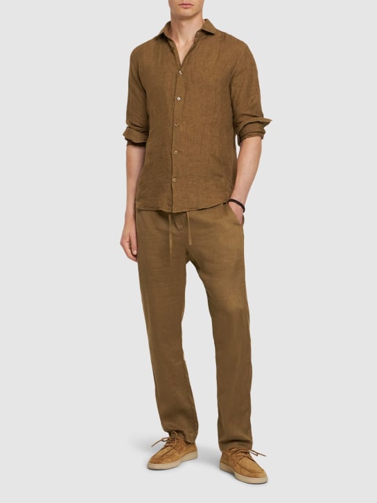 LuisaViaRoma Frescobol CariocaPantaloni Chino Oscar In Lino E Cotone