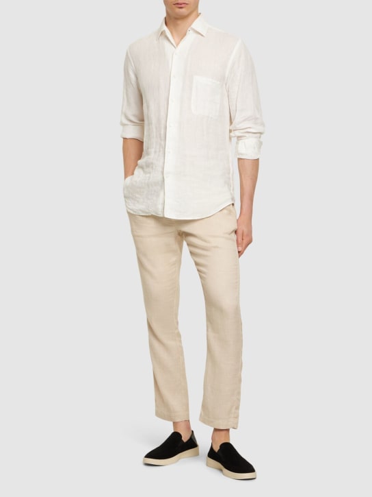 LuisaViaRoma Frescobol CariocaPantaloni Chino Oscar In Lino E Cotone