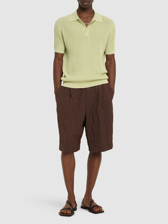 LuisaViaRoma Frescobol CariocaPolo A Maniche Corte Vidal In Misto Cotone