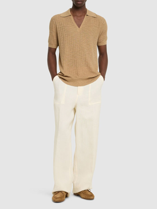 LuisaViaRoma Frescobol CariocaPolo Joaquim A Maniche Corte Con Scollo A V