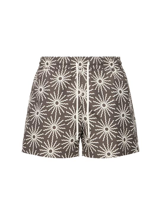 LuisaViaRoma Frescobol CariocaShorts mare stampa Rio O Sol