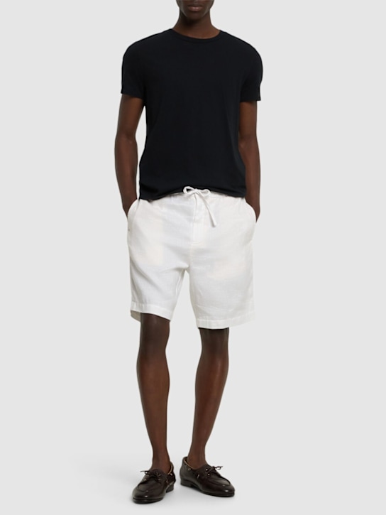 LuisaViaRoma Frescobol CariocaT-shirt Slim Fit Lucio In Misto Lino