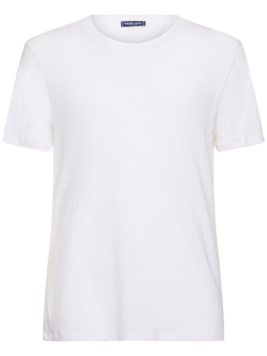 LuisaViaRoma Frescobol CariocaT-shirt slim fit Lucio in misto lino