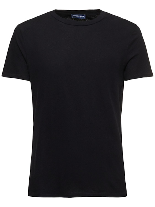 LuisaViaRoma Frescobol CariocaT-shirt slim fit Lucio in misto lino