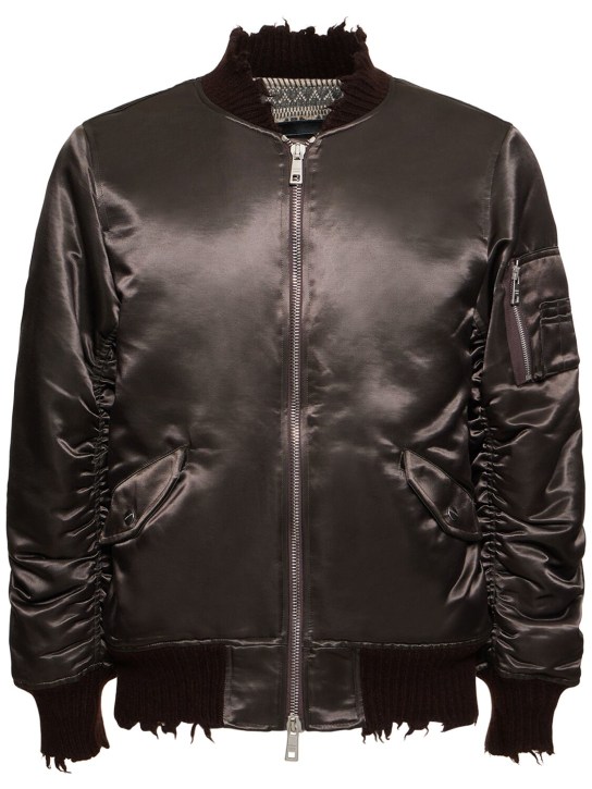 LuisaViaRoma Giorgio BratoBomber in cotone e nylon dyed