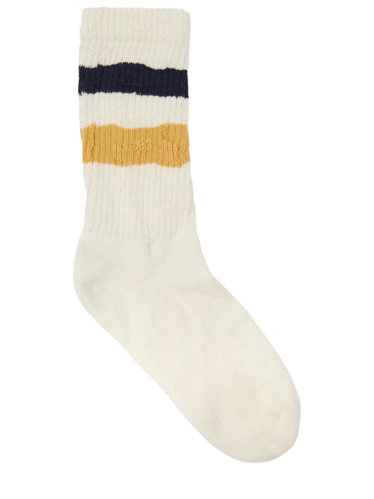 LuisaViaRoma Golden GooseCalzini in misto cotone a costine a righe