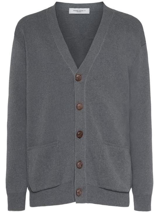 LuisaViaRoma Golden GooseCardigan in maglia di cotone con logo