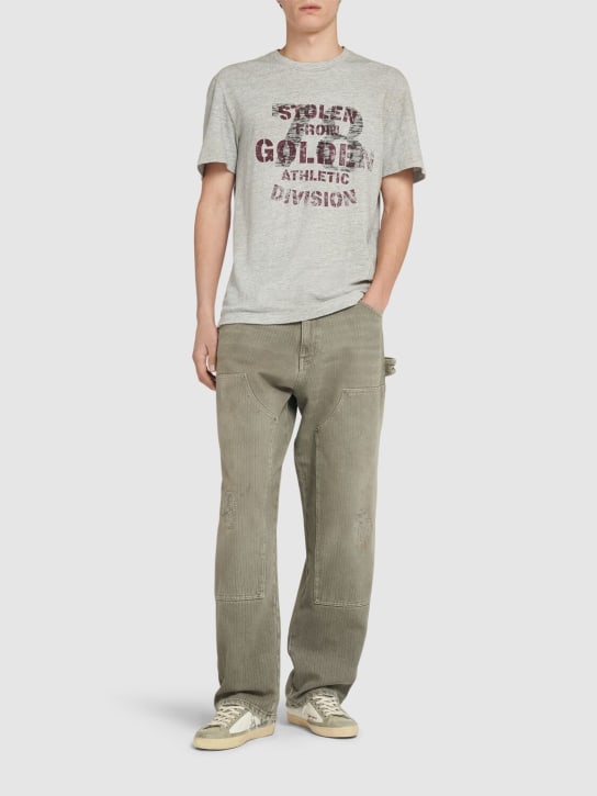 LuisaViaRoma Golden GooseT-shirt Journey In Cotone Stampata