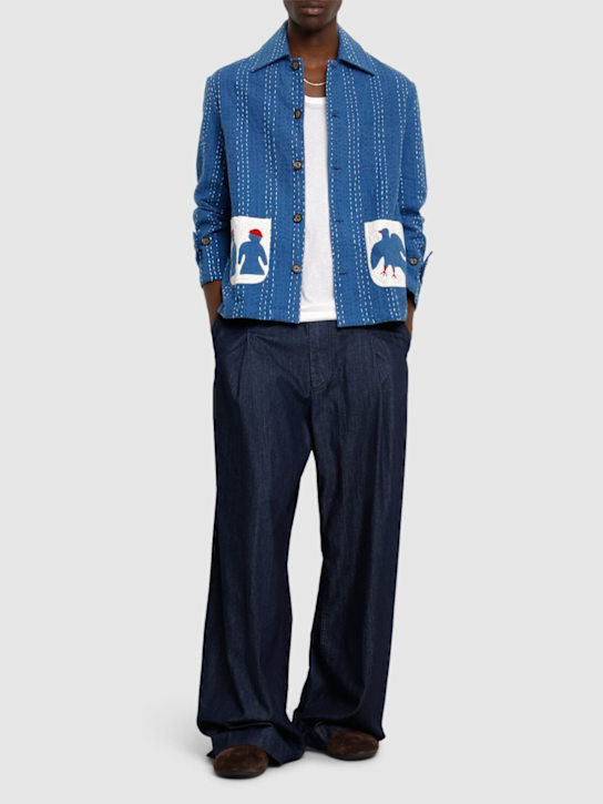 LuisaViaRoma HaragoGiacca Kantha In Cotone Con Applicazioni