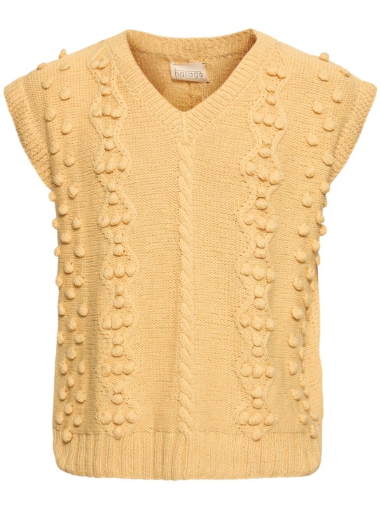 LuisaViaRoma HaragoGilet in maglia di cotone a trecce