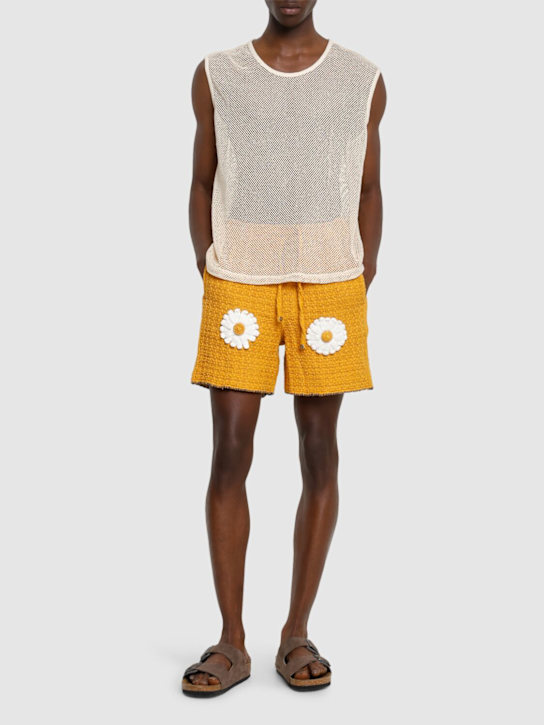 LuisaViaRoma HaragoShorts Daisy Crochet Con Dettagli Applicati