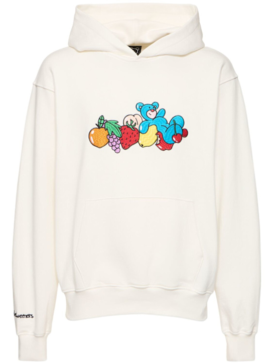 LuisaViaRoma InBetweenersFelpa unisex ricamata Fruit & Bear con cappuccio