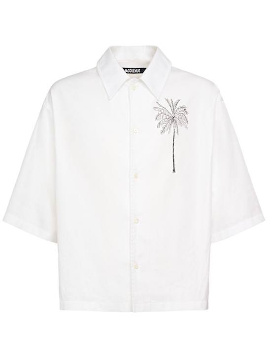 LuisaViaRoma JacquemusCamicia La Chemise Aloe in cotone