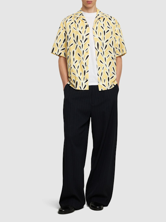 LuisaViaRoma JacquemusCamicia La Chemise Jean A Maniche Corte Con Stampa