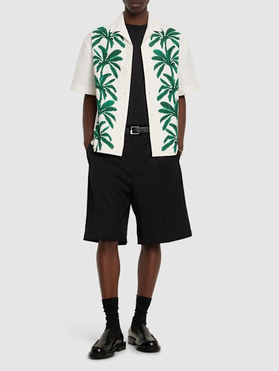 LuisaViaRoma JacquemusCamicia La Chemise Jean In Cotone Stampato