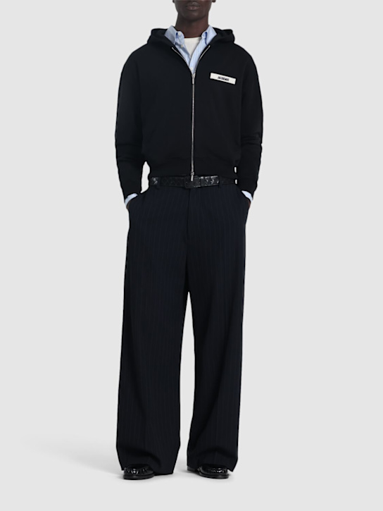 LuisaViaRoma JacquemusFelpa Le Hoodie Gros Grain Con Zip